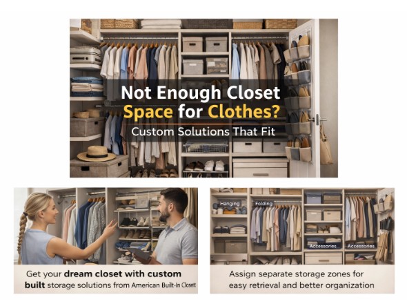 Not Enough Closet Space for Clothes? American Built-In Closets Designs Custom Storage That Fits