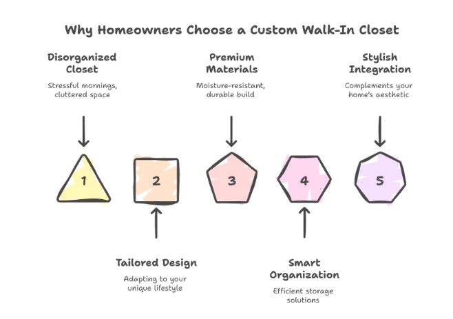 Why Homeowners Choose a Custom Walk-In Closet