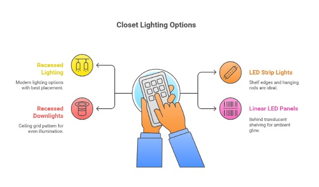 Design Tips: Matching Lighting To Closet Style