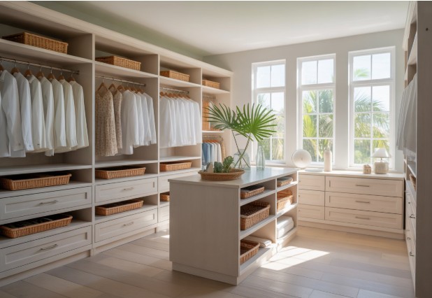 Best Closet Layouts for Standard South Florida Walk-In Primary Suite Closets