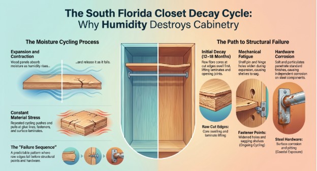 How Does Humidity Damage Closet Materials in South Florida?
