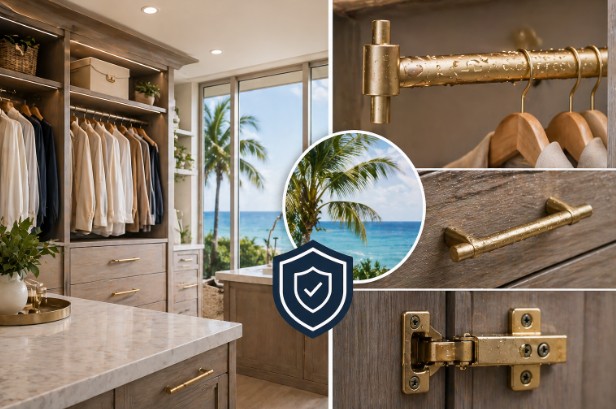 What Is Marine-Grade Hardware and Why Does It Matter for South Florida Closets?