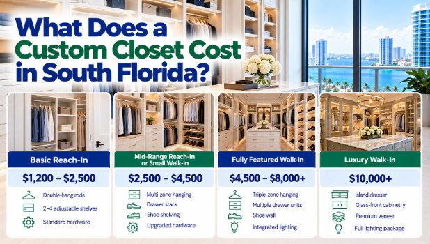 What Does a Custom Closet Cost in South Florida?