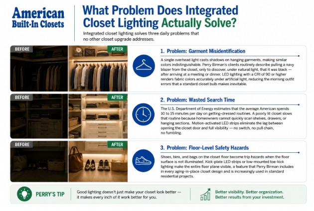 What Problem Does Integrated Closet Lighting Actually Solve?