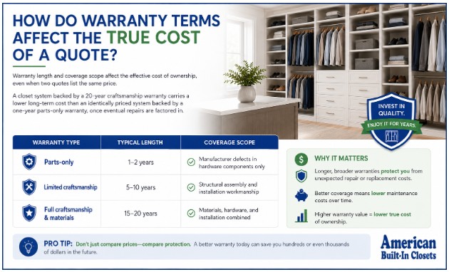 How Do Warranty Terms Affect the True Cost of a Quote?