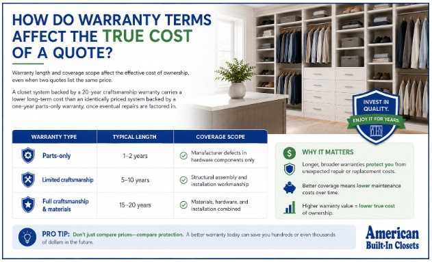 How Do Warranty Terms Affect the True Cost of a Quote?