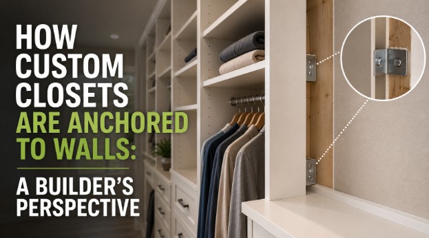 How Custom Closets Are Anchored to Walls: A Builder's Perspective