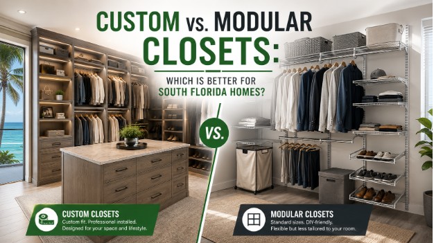 Custom vs. Modular Closets: Which Is Better for South Florida Homes?