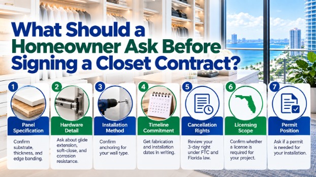 What Should a Homeowner Ask Before Signing a Closet Contract?