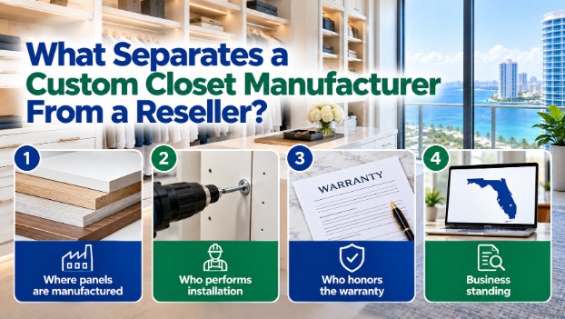What Separates a Custom Closet Manufacturer From a Reseller?